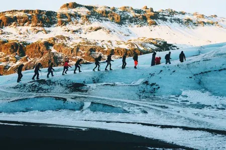 Tourists in Iceland